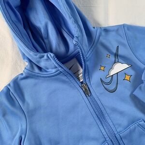 Nike Therma-Fit Toddler Boys 24M Light Blue Hoodie Hooded Sweatshirt Full‎ Zip